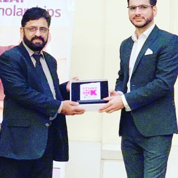 Representing Aalaa Consultants at a Study UK event.